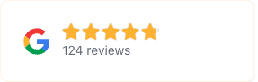 Stacked best google review widget badge with logo stars and reviews