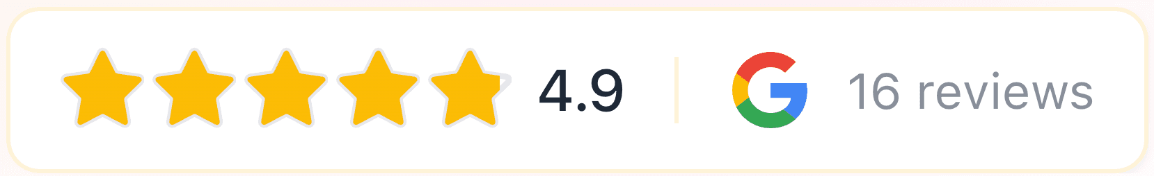 RevuKit compact Google review widget example