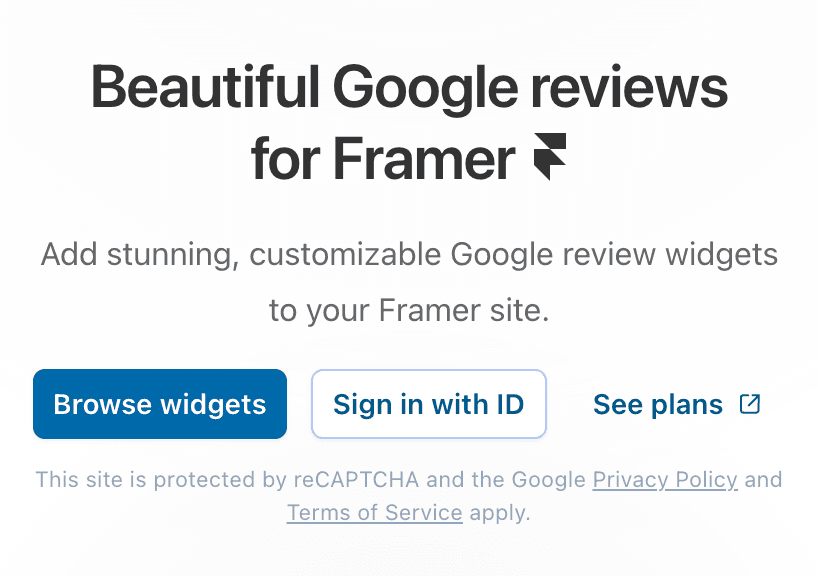 RevuKit Framer plugin start screen